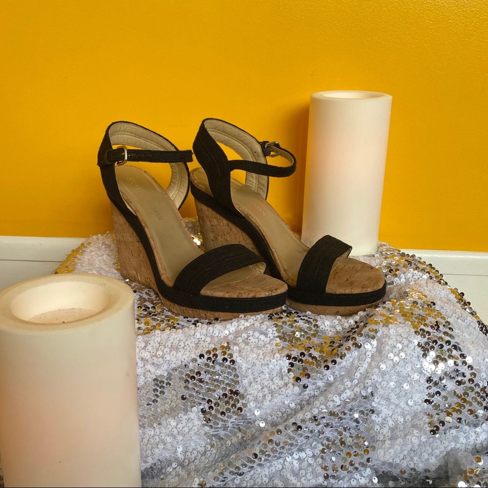 Black Stuart Weitzman Wedges